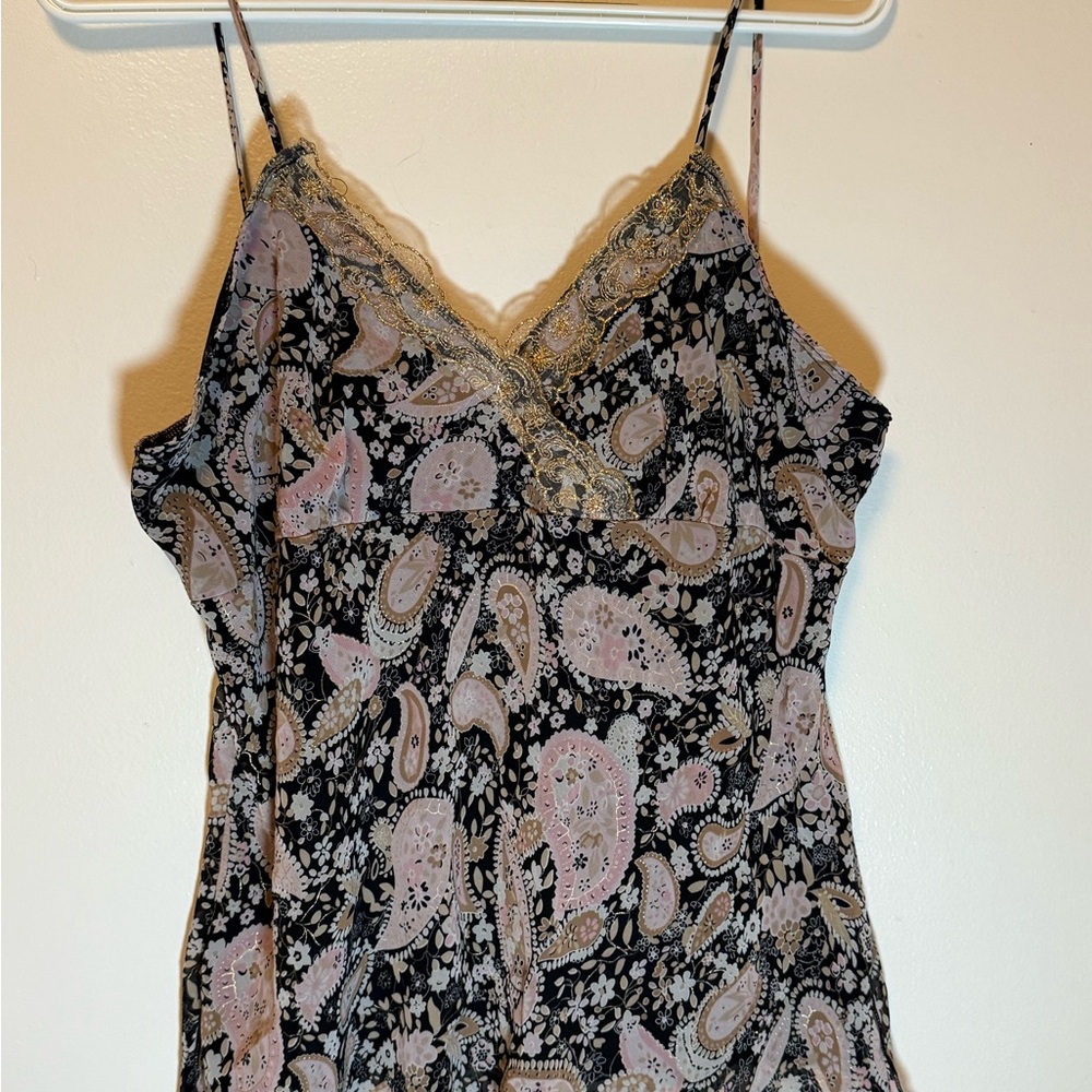 Floral Paisley Spaghetti Strap Top by Cato Size Large